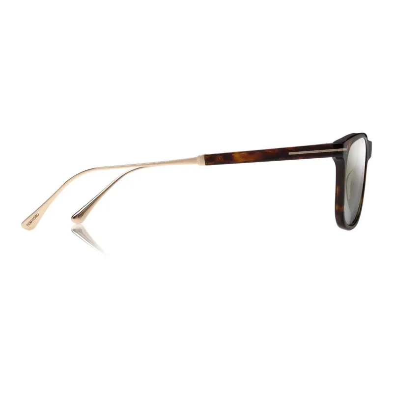 TOM FORD Caleb Rectangle Frame Sunglasses-2
