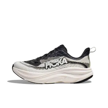 HOKA ONE ONE Anti Slip Wear Resistant Low Top Casual Running Shoes Women's White Black