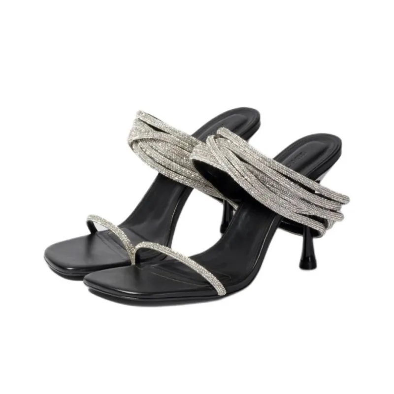 JONATHAN SIMKHAI Slide Slippers Women's Black-3