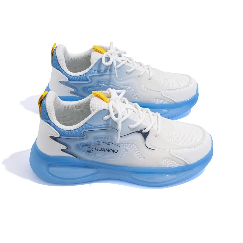 HUANQIU Cushioning Support Low Top Casual Running Shoes Men's Blue-2