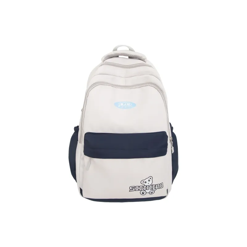 MOK Nylon Backpack Unisex Gray/Black/Red/Khaki/Blue-6