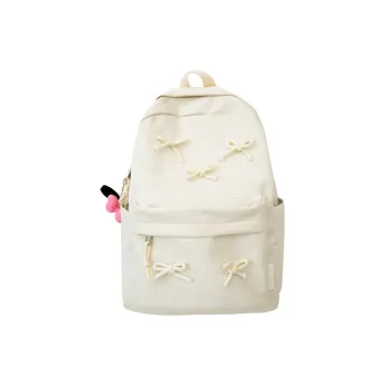 Huangmu Nylon Backpack Laptop Bags Backpacks Women's Black/Pink/White/Blue/Purple