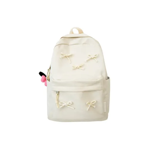 Huangmu Nylon Backpack Laptop Bags Backpacks Women's Black/Pink/White/Blue/Purple