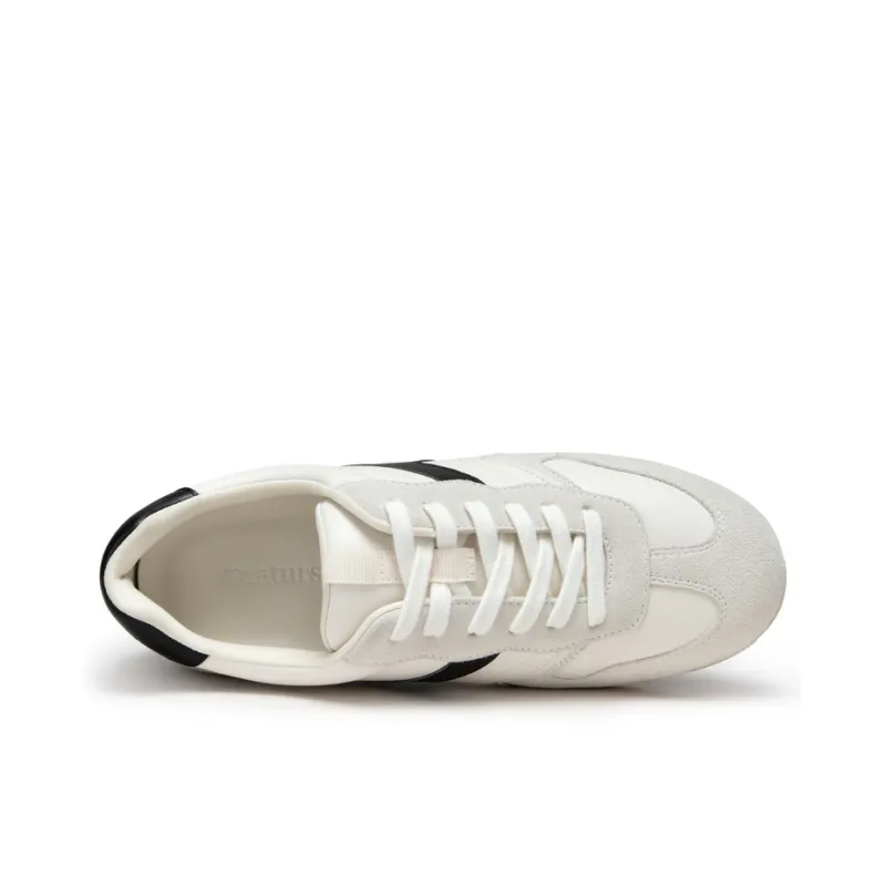 NATURSUN Casual Shoes Women's Low Top Ecru/Apricot, Ecru/Black-10