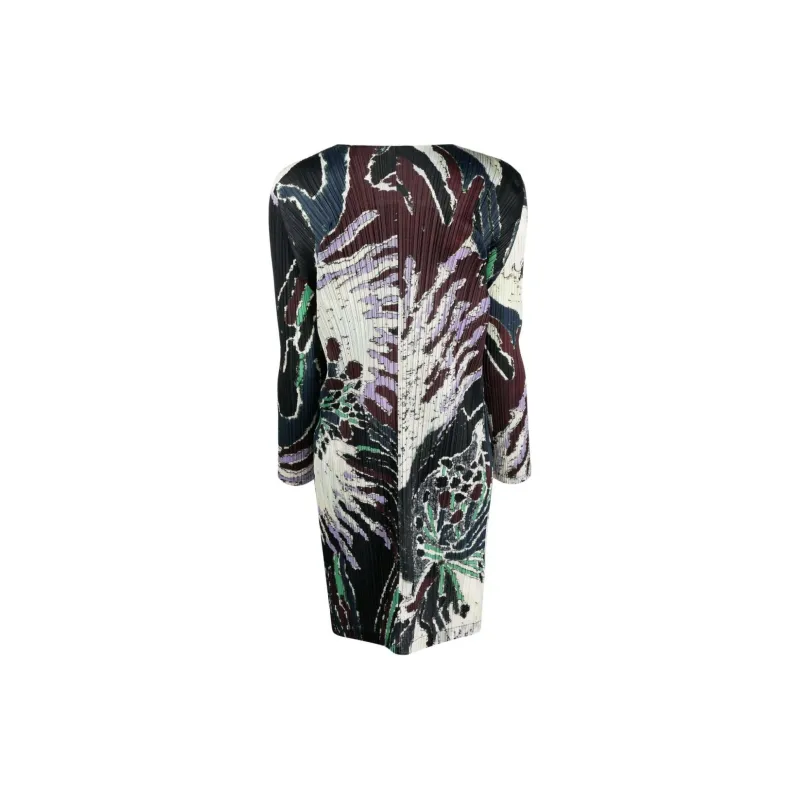 PLEATS PLEASE ISSEY MIYAKE Frosty Forest Pleated Cardi-coat-1
