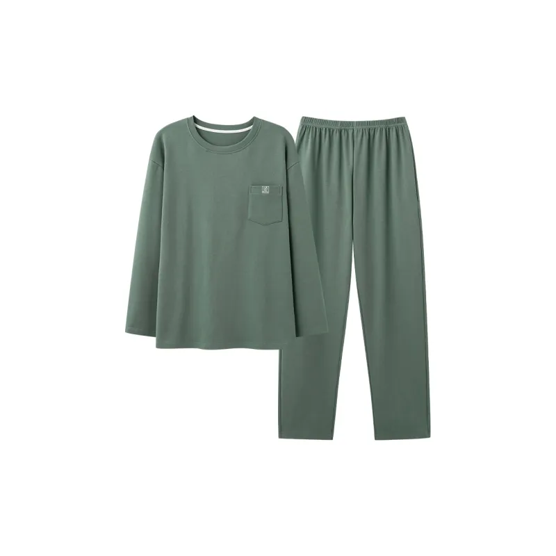 CAIHENGTONG Pajama Set Men's Ocean Green-0