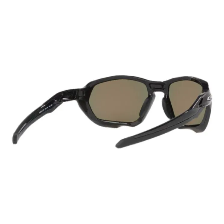 Oakley Nylon Irregular Shape Sunglasses Men's Black-6