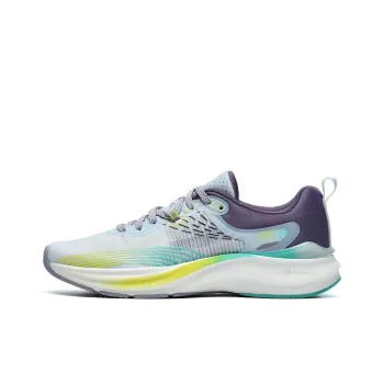 FILA Pacer Cushioning Anti Slip And Wear Resistant Low Top Casual Running Shoes Women's White Blue