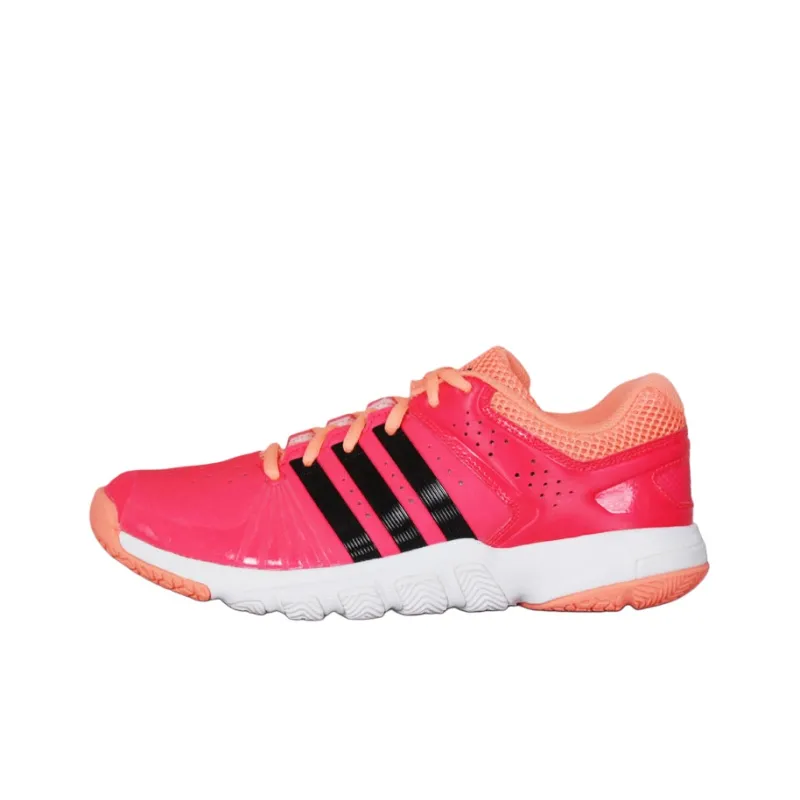 Adidas Quick Force 5.1 Cushioning Anti-Slip Wear-Resistant Balance Impact-Resistant Low-Top Badminton Shoes Women's Red-0