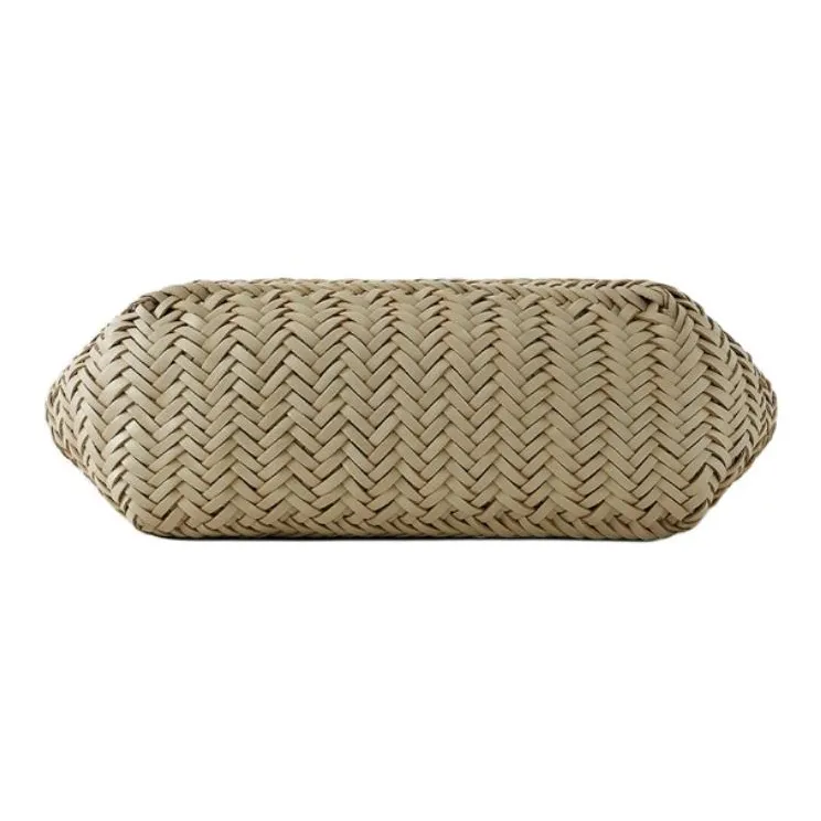 Dragon Diffusion Buffalo Calfskin Basket Bag Handbag Small Size Women's Pearl Gray-3