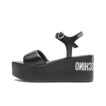 LOVE MOSCHINO Strap Sandals 7cm Women's Black