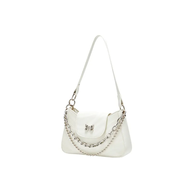 JANE KLAIN PU Women's Baguette Shoulder Bag Regular Women's Ecru-1