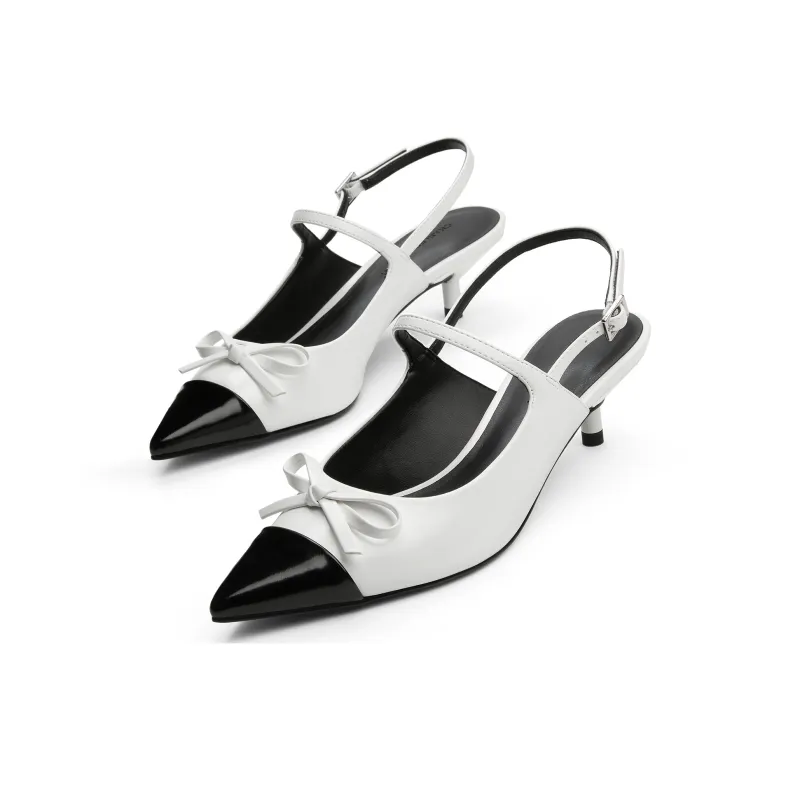 CHARLES&KEITH Small CK Bowknot New Chinese Style Casual Single Shoes 5.3cm Women's-2
