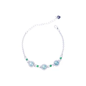 Clear Snow Ice Glutinous Jadeite Bracelets Unisex
