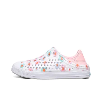 Skechers Kids Slip Resistant, Abrasion Resistant, Breathable Low Top Children's Sandals White/Pink Teenagers