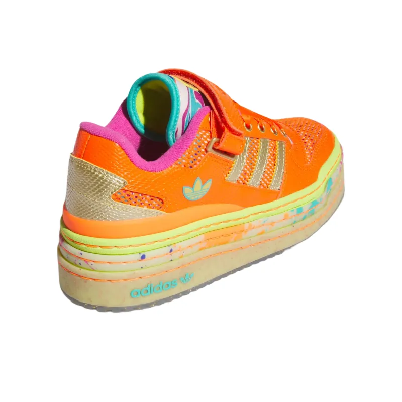 Adidas Originals Forum Lo Triple Platform Impact Orange Gold Metallic Semi Solar Orange Women's-3