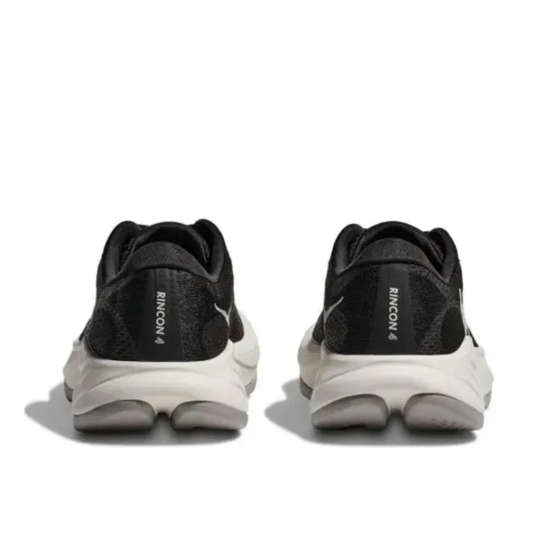 HOKA ONE ONE Anti-Slip Wear-Resistant Low-Top Running Shoes Men's Black White-5