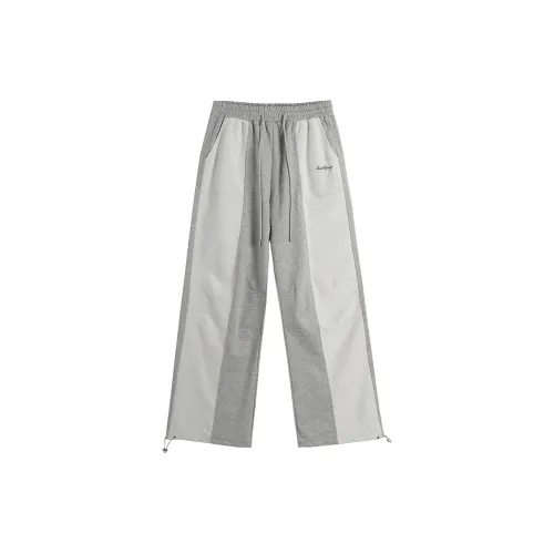 BANDITK GANGN Casual Pants Unisex Light Gray