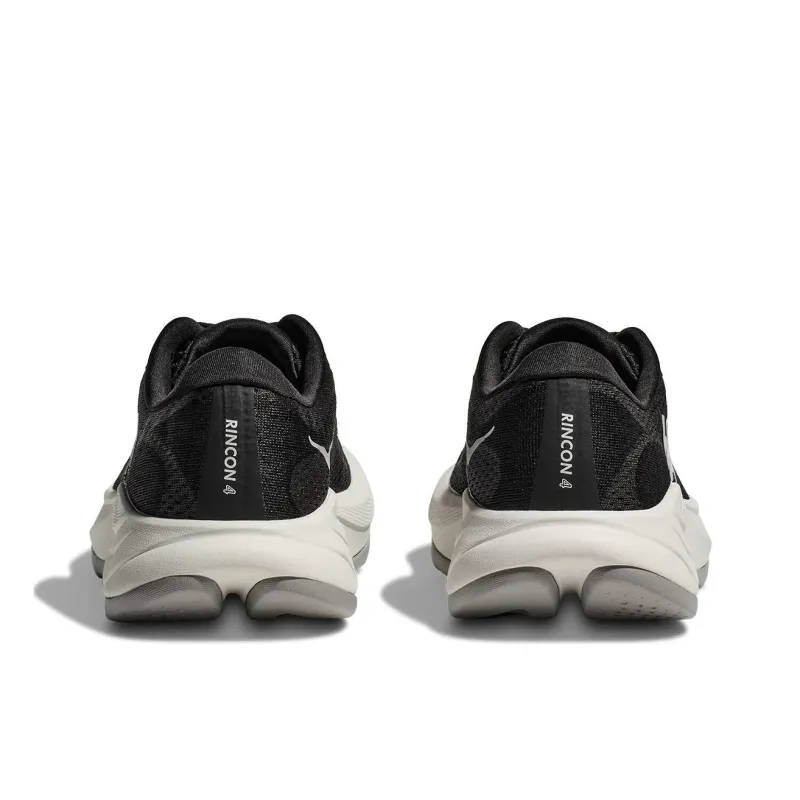HOKA ONE ONE Anti-Slip Wear-Resistant Low-Top Running Shoes Men's Black White-4