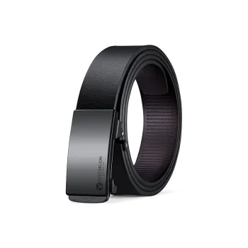 AUGTARLION Luxe Business Casual Flat Letter Pants Belt Cow Leather Leather Belts Men's 3.5cm