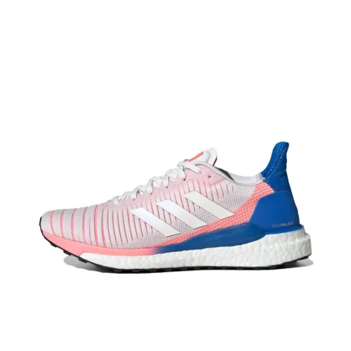 Adidas Solar Glide 19 Running Shoes Women's Low-Top Blue/Pink/White