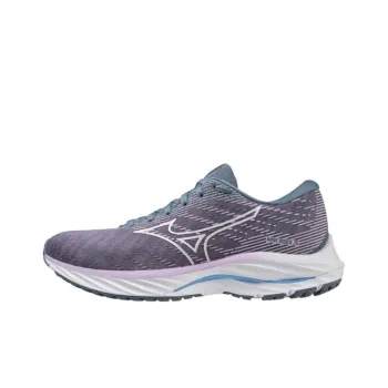 Mizuno Shock Absorbers With Slip Resistant Features Low Top Running Shoes Women's Purple White