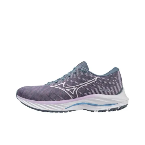 Mizuno Wave Rider 26 Running Shoes Women's Low-Top Purple/White