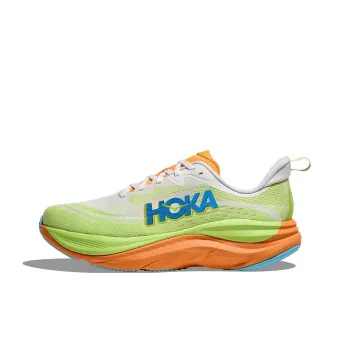 HOKA ONE ONE Anti Slip Wear Resistant Low Top Casual Running Shoes Men's Green Orange