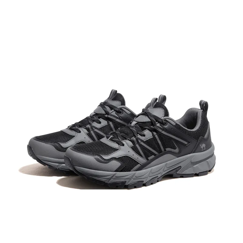 CAMEL Cushioned Anti Slip And Wear Resistant Lightweight Low Top Hiking Shoes Men's Gray Black-2