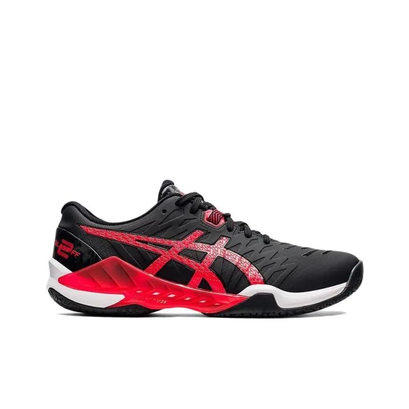 Asics Blast FF 2 2 Wear-Resistant Low-Top Training Shoes Unisex Black Red-1