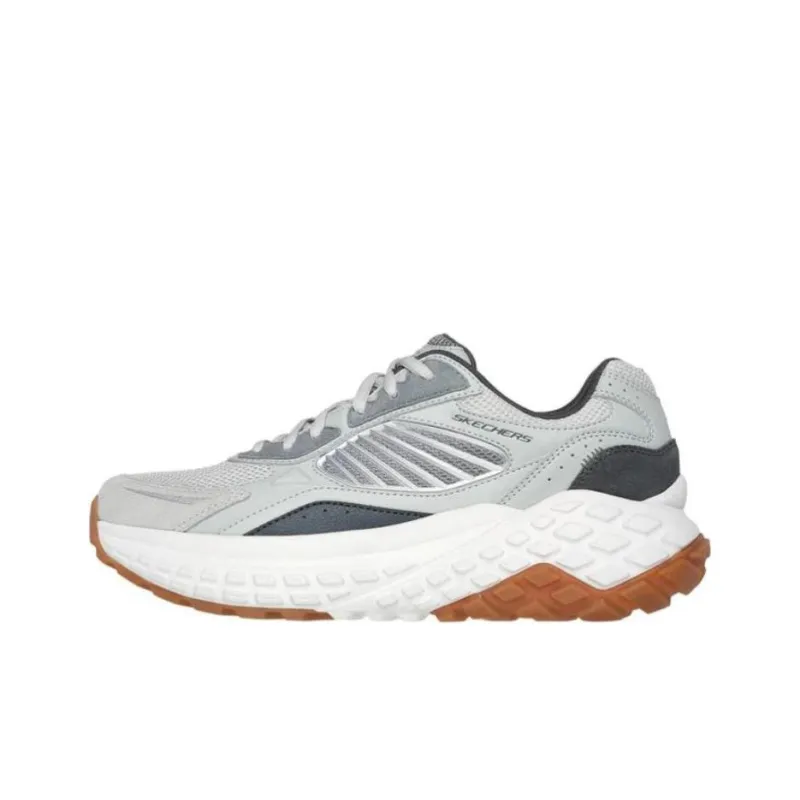 Skechers Sport Anti Slip And Wear Resistant Breathable Low Top Casual Shoes Men's Gray-0