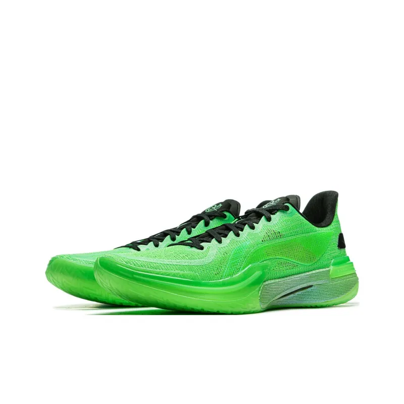 LINING Gamma Basketball Shoes Men Low Top Green-2