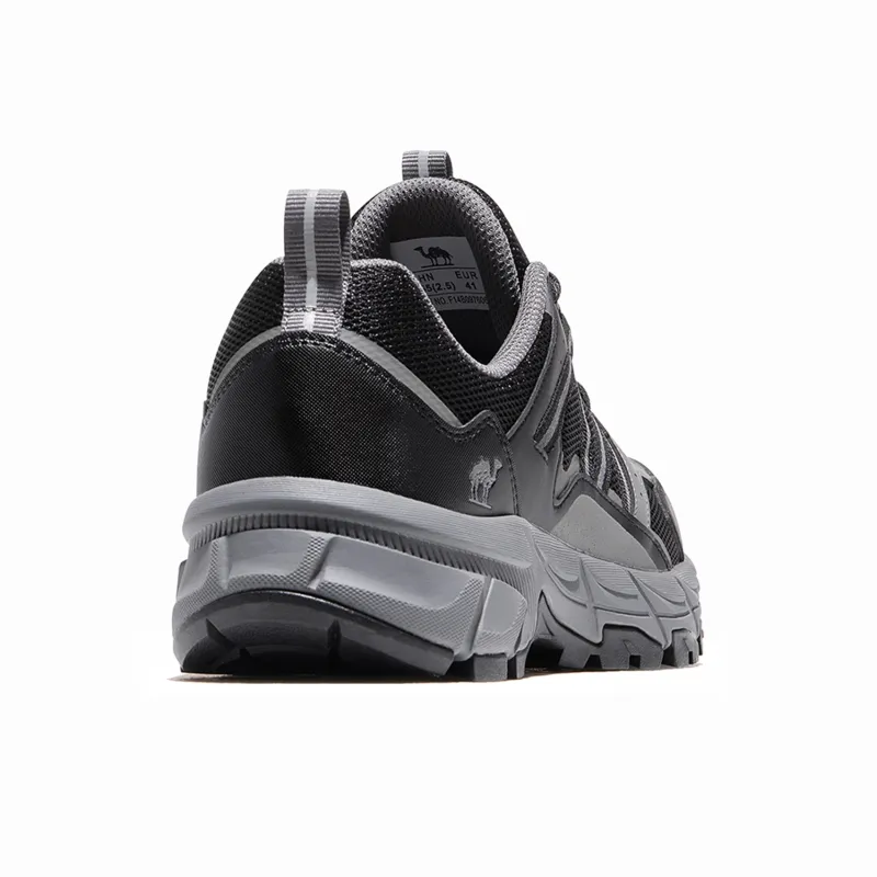 CAMEL Cushioned Anti Slip And Wear Resistant Lightweight Low Top Hiking Shoes Men's Gray Black-4