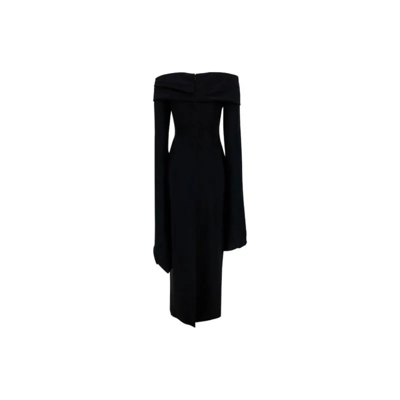 Solace London Arden Off shoulder Evening Gown-1