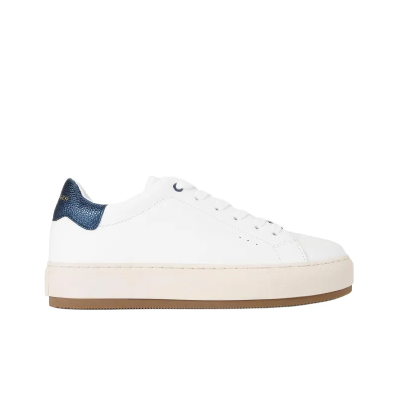 Kurt Geiger London Laney Low-Top Skateboard Shoes 4cm Men's White Blue-1