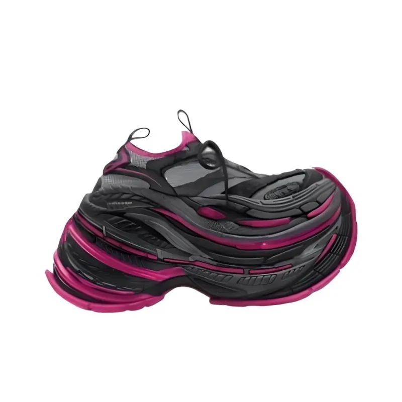 Balenciaga Platform Casual Shoes Unisex Purple-1