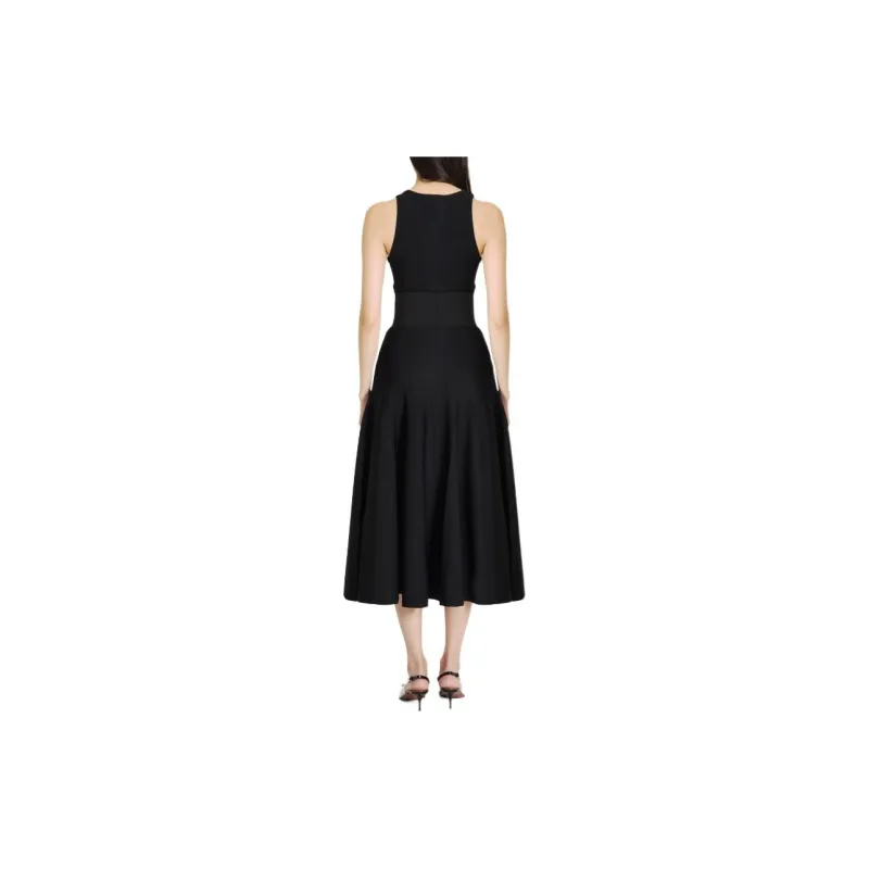Alaia Sleeveless Belted Midi Dress-1