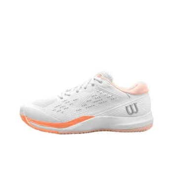 Wilson Rush Pro Ace Slip-Resistant Low-Top Tennis Shoes Women's White Orange