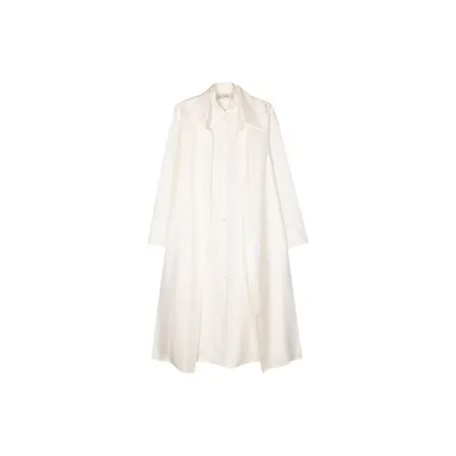 Rohe Long-Sleeved Dresses Women's White