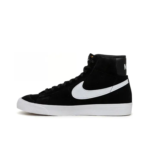 Nike Blazer Skateboard Shoes Women's Mid-Top Black/White