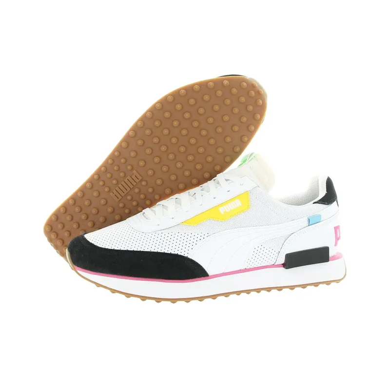 PUMA Future Rider Slip Resistant Mid Top Casual Shoes Men's White Black-3