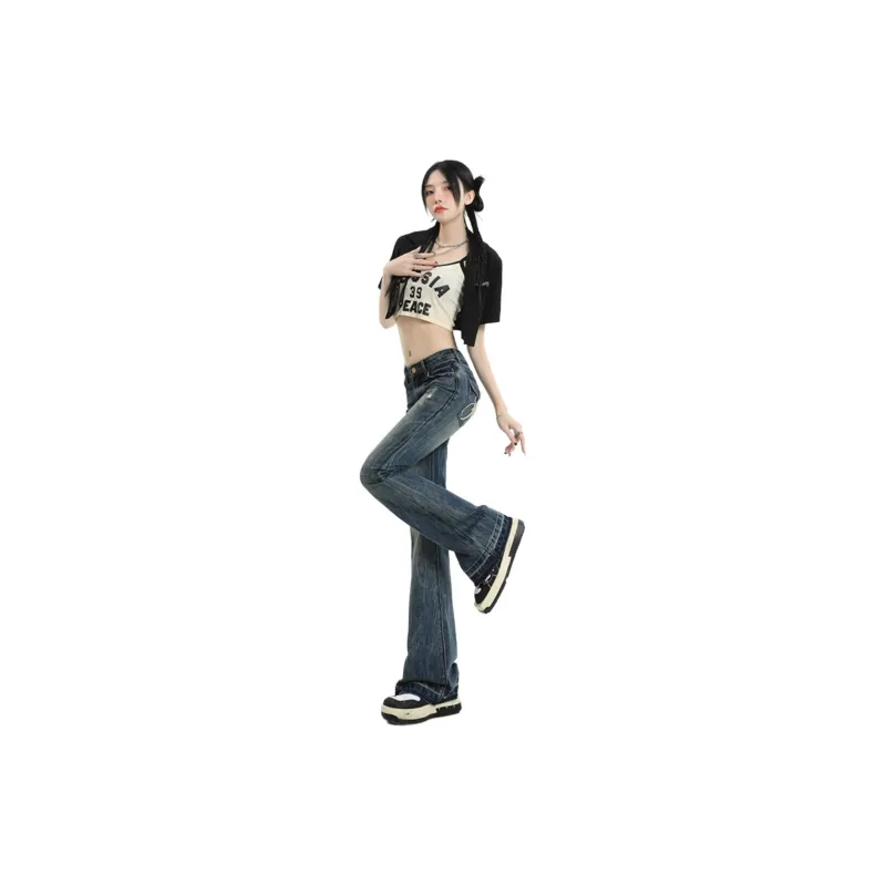 Kazakhstan Jeans Women's Vintage Blue-1