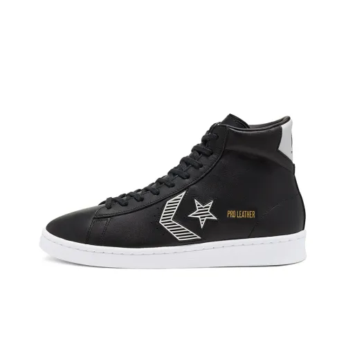 Converse Cons Pro Leather Skateboard Shoes Unisex High-Top Black