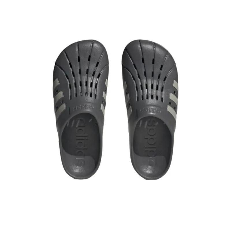 Adidas Adilette Clogs 'Grey Four Metal Grey'-3