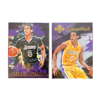 PANINI Clarkson Jordan Player Card Oil Painting Collection Home/Away Card Access Pass Sports Cards 2 Pcs