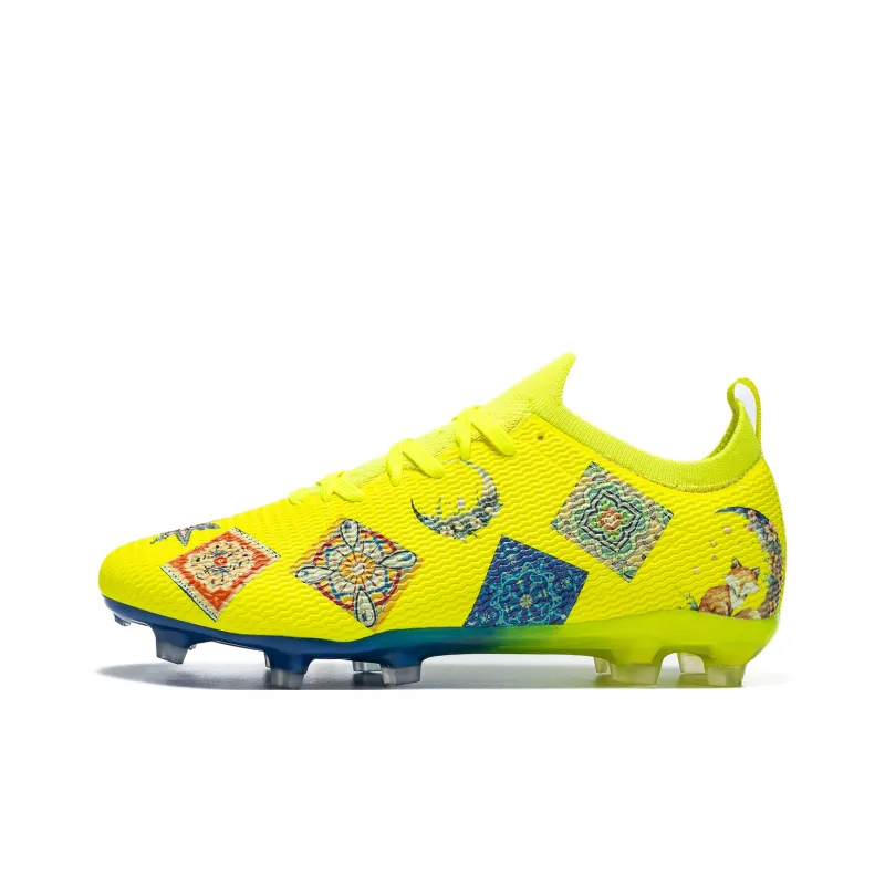 Saibi Slip Resistant, Abrasion Resistant, Waterproof Coverage Competition Training Multi Surface TF Soccer Shoes Unisex-54