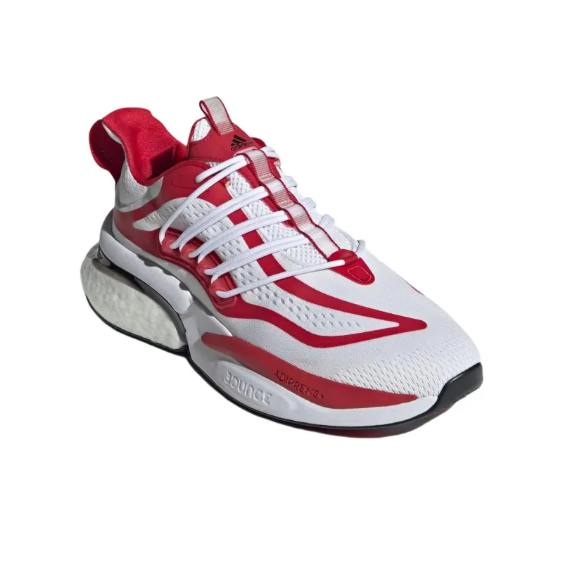 Adidas Rutgers Alphaboost V1 Cloud White Team Power Red Core Black-2
