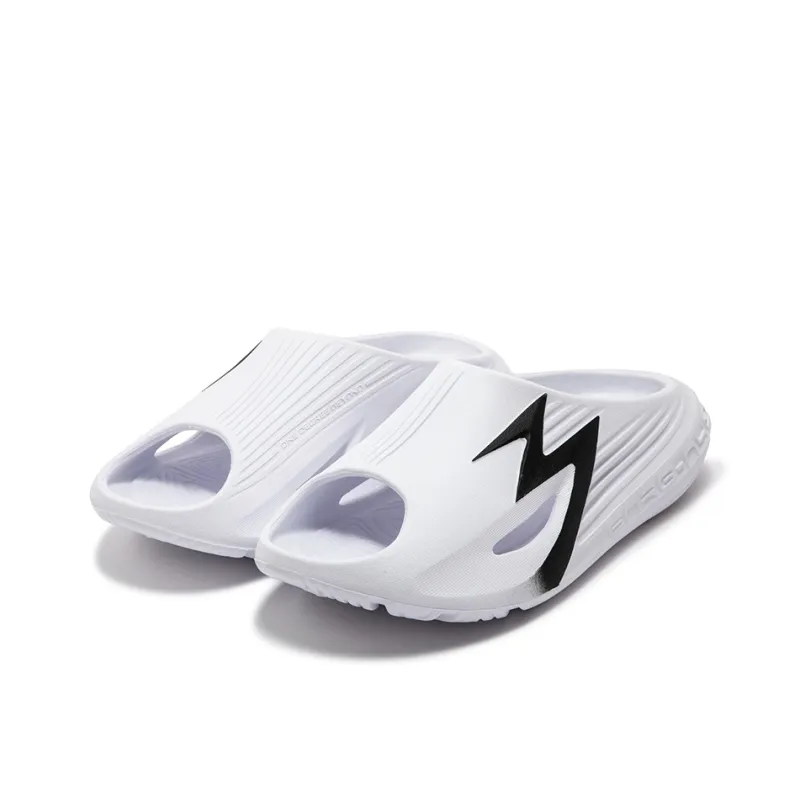 361° Abrasion Resistant Slide Slippers Men's White Black-2