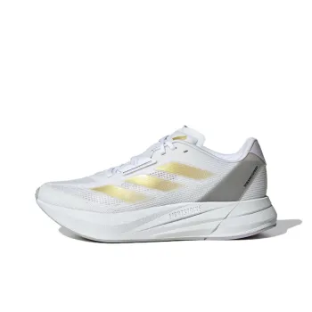 Adidas Duramo Speed Cushioned Slip Resistant Breathable Low Top Running Shoes Women's White Gold