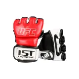 Microfiber Leather Half Finger Red